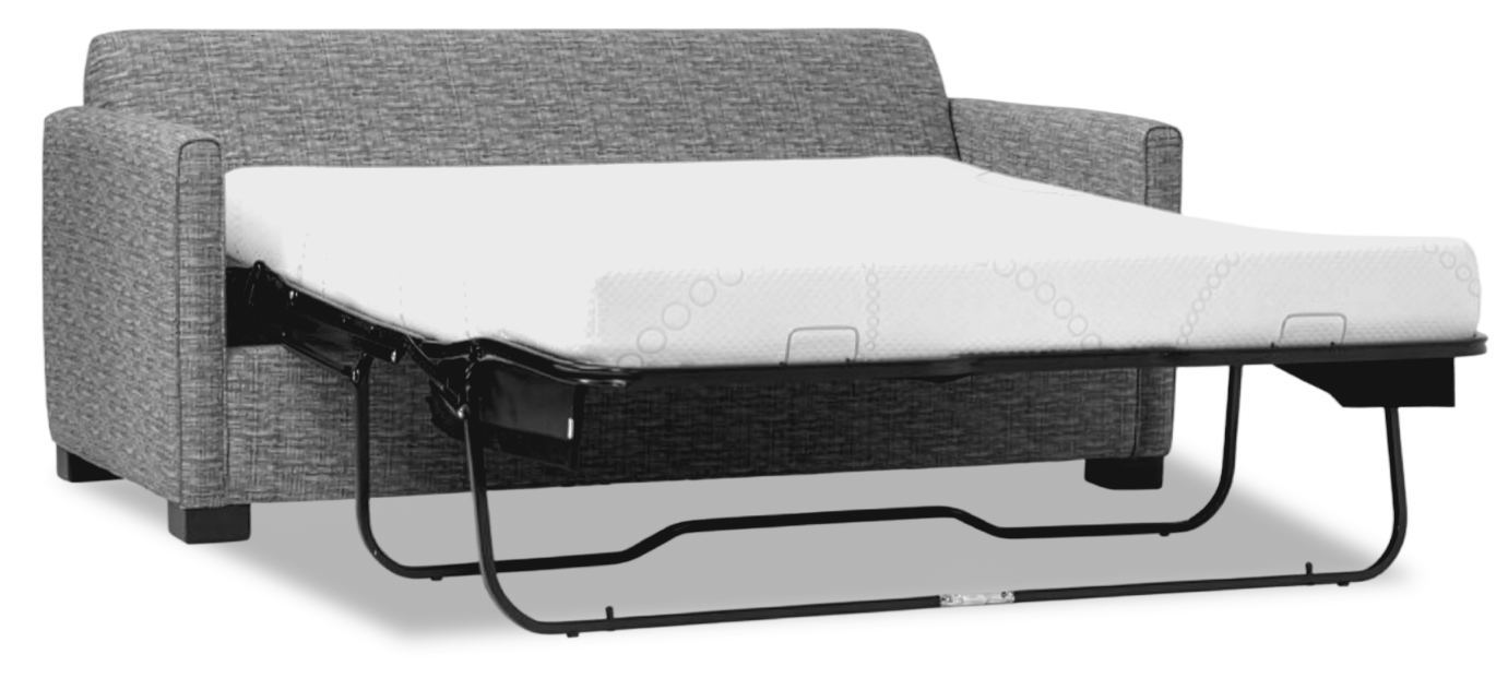 Stylus sofa showing sleeper feature locations